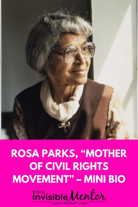 Rosa Parks “mother Of Civil Rights Movement”
