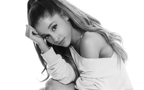 Ariana Grande Monochrome Wallpaper Hd Celebrities Wallpapers 4k Wallpapers Images Backgrounds