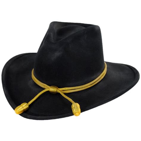 Stetson John Wayne The Fort Black Wool Felt Crushable Western Hat