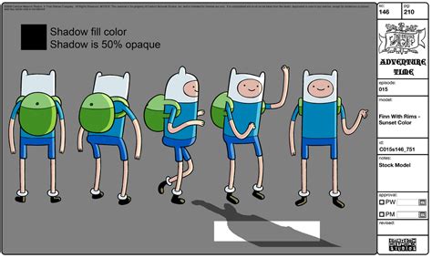 Image Modelsheet Finn With Rims Sunset Color Adventure Time