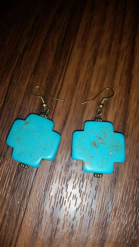 Gold Turquoise Earrings By AgapeCreationsMLaine On Etsy