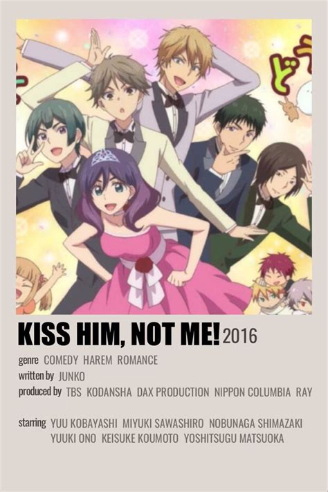Minimalist Anime Poster Kiss Him Not Me Film Anime Anime Titles Me
