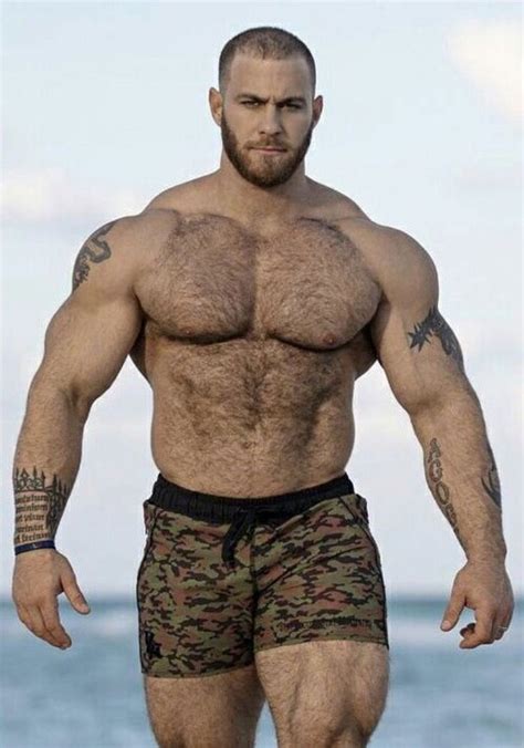 Big Thick Hairy Man Muscle Muscular Men Hairy Chested Men Muscle Men