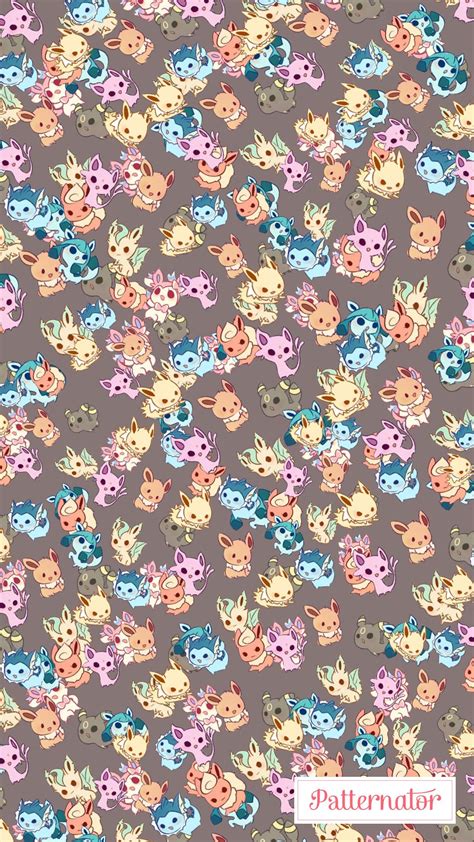 Cute Eeveeluction Wallpaper Eevee Wallpaper Cute Pokemon Wallpaper