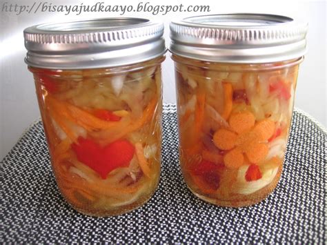 Inato Lang Filipino Cuisine And More Atcharang Papaya Pickled Green