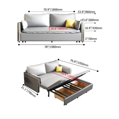 Free Shipping On 78 Modern Full Sleeper Sofa Bed Leath Aire Upholstery