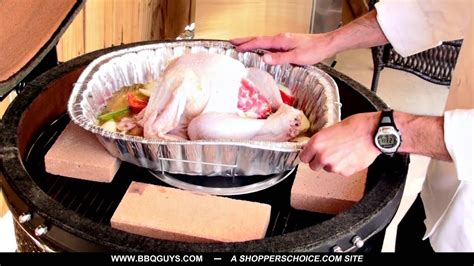 How To Smoke A Turkey On Kamado Grill Youtube