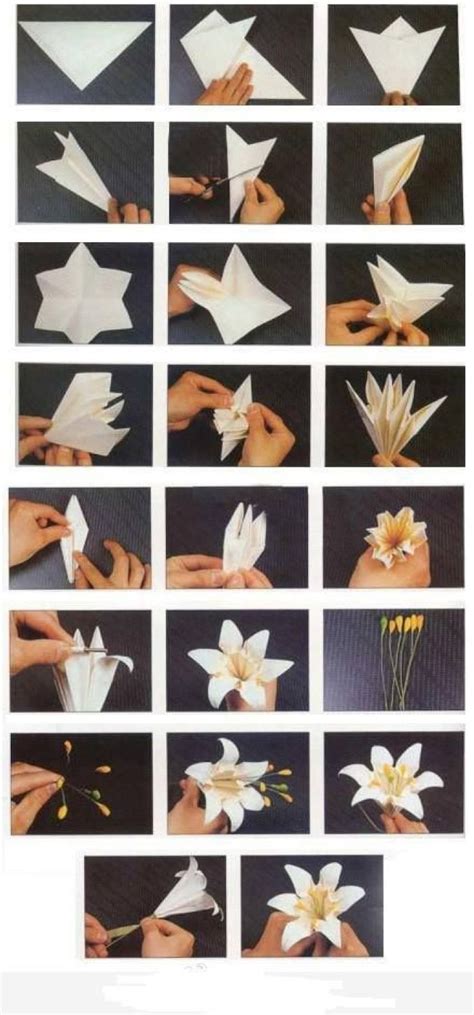 Step By Step Origami Flowers Instructions Beautiful Insanity