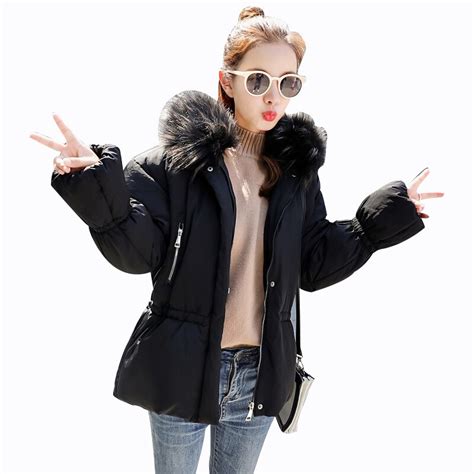 Rlyaeiz 2018 Winter Jackets Women Thick Warm Short Down Cotton Jacket