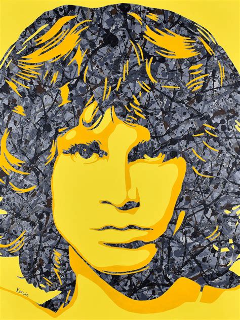 Jim Morrison Original Painting By Kerwin Art