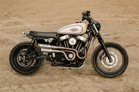 Desert Rat Harley Davidson Xl1200 Scrambler By Pittsburgh Moto Pipeburn
