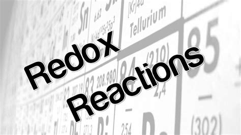 Redox reactions refer to a set of chemical reactions which consist of an electron transfer and a change in the overall redox reaction then involves the hydrogen transferring two electrons to the fluorine to if yes, then what is the oxidizing agent and what is the reducing agent. Redox reactions - YouTube