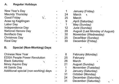 List Of Philippine Public Holidays In 2021 The Pinoy Ofw Zohal