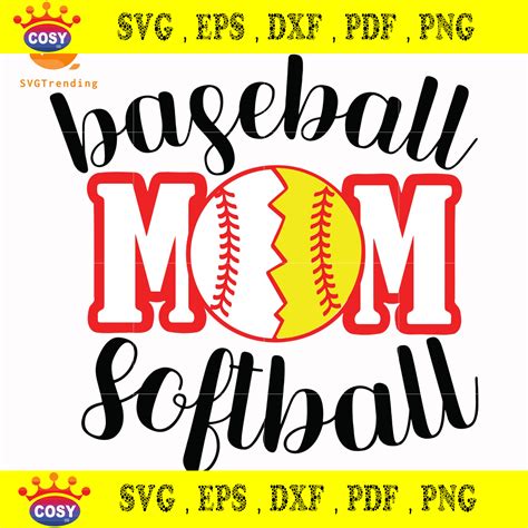 Baseball Mom Softball Svg Baseball Mom Svg Mother Day Svg
