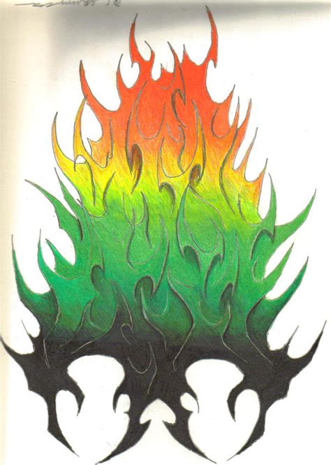 Tribal Flame Tattoo By Alastor411 On Deviantart