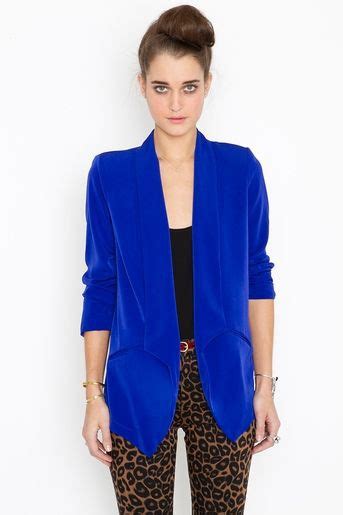 Beautiful Things To Cobalt Blue Suit Jacket Blue Blazer Outfit Women