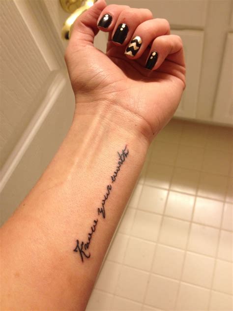 Wrist Quote Tattoos Shortquotes Cc