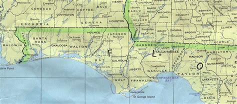 Map Of Florida Panhandle And Alabama Map Of Missouri