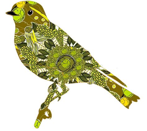 Modern yellow bird whimsical bird yellow and green canary | Etsy | Yellow bird art, Yellow bird ...