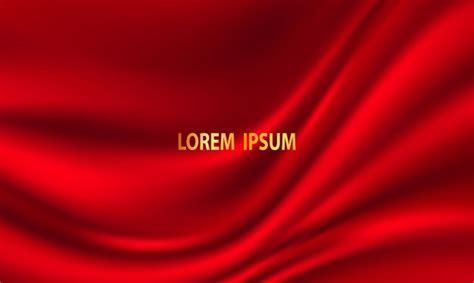 Premium Vector Abstract Gradients Fabric Red Waves Banner Template