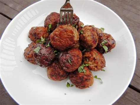 Leave A Happy Plate Raspberry Balsamic Chicken Meatballs