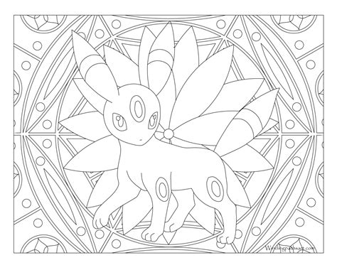 197 Umbreon Pokemon Coloring Page · Pokemon