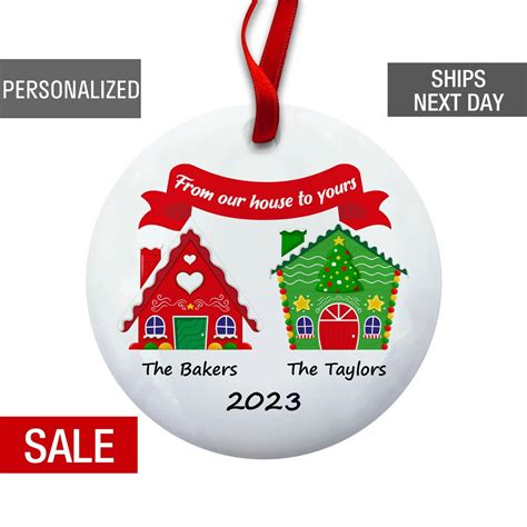 neighbors christmas ornament personalized t for neighbor best neighbors ornament from our