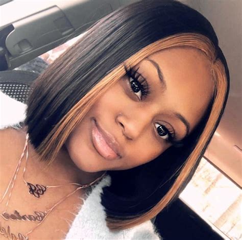 Lace Front Bob Wig With Highlight