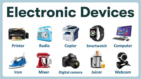 Electronic Devices In English List Of Electronic Devices With