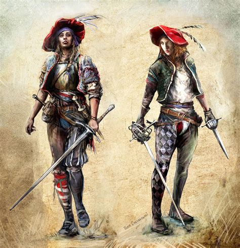 Sands Grand Heresy Character Female Mercenary Concept Sketch Piotr