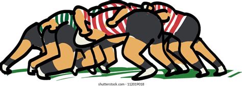 Rugby Scrum Stock Vectors Images And Vector Art Shutterstock