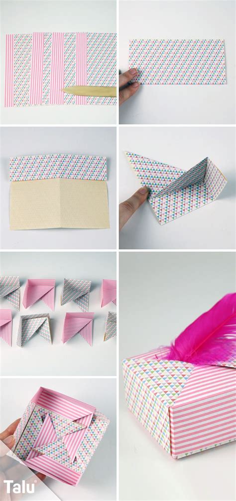 Geschenkbox Origami Schachtel Anleitung Pdf Origami 4 Und 6 Eckige