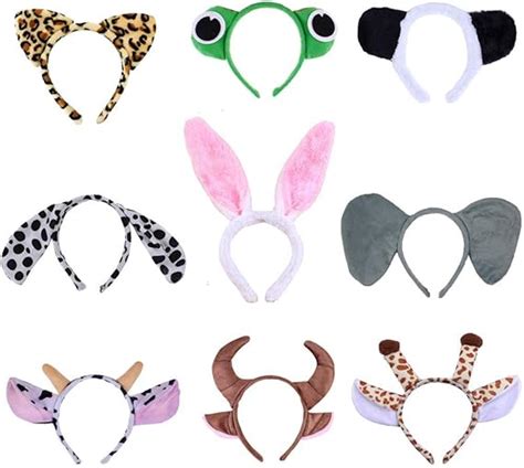 Knowing Animal Headband 9 Pieces Cute Animal Ears Headband Stylish