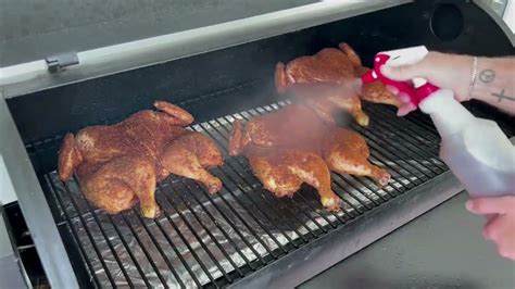 Traeger Smoked Spatchcock Chicken Youtube
