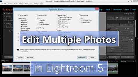 Become a better editor here! Edit Multiple Photos in Lightroom 5 - YouTube