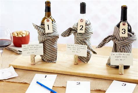 A blind tasting is not knowing the brand or any information about the wine you are drinking. Party Guests Will Love This Wine Tasting Guessing Game ...