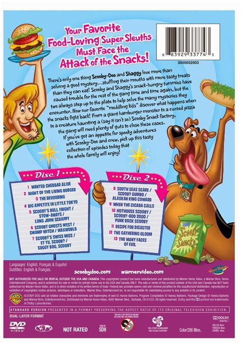 Scooby Doo 13 Spooky Tales For The Love Of Snack Back Cover