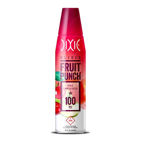 Dixie Brands Fruit Punch Elixir 100mg Leafly