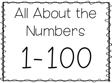 All About The Numbers 1 100 Printable Worksheets Made By Teachers