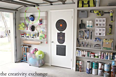 Diy Garage Pegboard Storage For Outdoor Toys Pegboard Storage