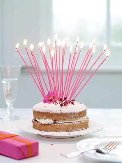 Birthday Cake Hack Using Tall Candles To Make A Birthday Cake Look