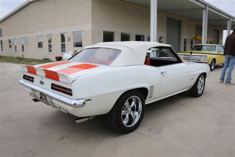 1969 Chevrolet Camaro Z11 Rs Ss Pace Car Restomod 47 Miles White Convertible V8 Classic