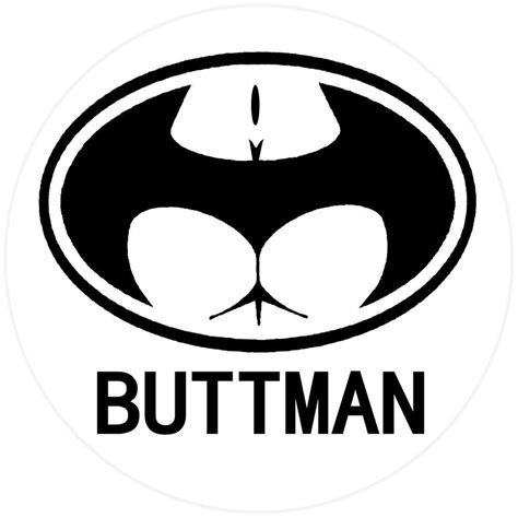 3pc Funny Buttman Batman Hard Hat Decal Helmet Sticker Computer
