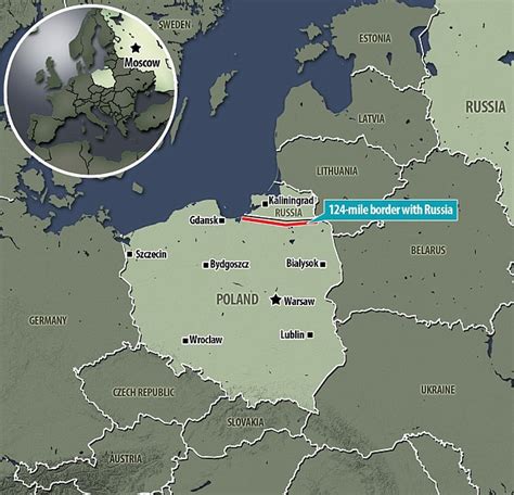 poland to build watchtowers along border with russian enclave of kaliningrad daily mail online