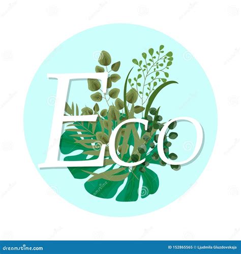 Ecology Logo Design Of A Natural Eco Friendly Product Of The Company