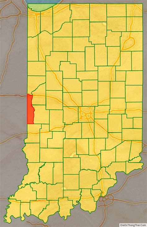 Map Of Vermillion County Indiana