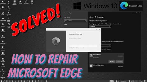 How To Repair Microsoft Edge Browser In Windows Fast And Easy