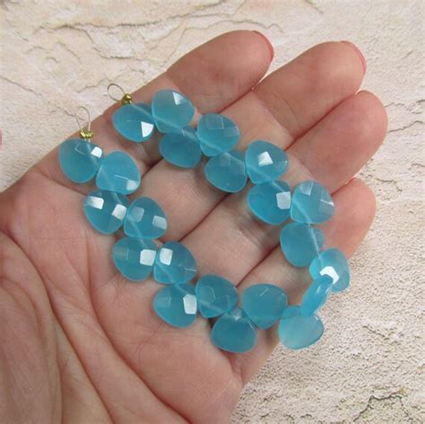 Apatite Blue Chalcedony Briolette Beads 10mm Perfect For