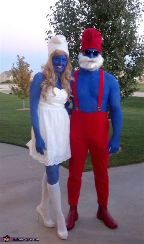 the smurfs couple costume smurfs halloween costume cute couple halloween costumes halloween