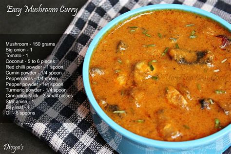 Easy Mushroom Curry / Mushroom Kulambu | Mushroom curry, Stuffed ...